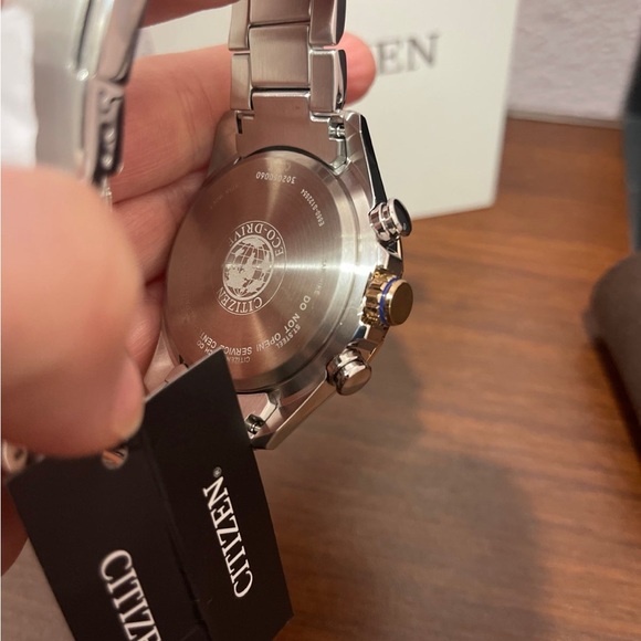 New Citizen Men's Eco-Drive PCAT Blue Dial Two-Tone Watch | 43mm | CB5916-59L - Picture 9 of 10